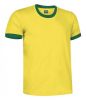 T-shirt manica corta valento combi ca giallo verde kelly con stampa view 1