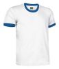T-shirt manica corta valento combi ca bianco blu royal con stampa view 1