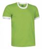 T-shirt manica corta valento combi ca mela verde bianco con stampa view 1