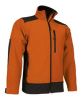 Giacca termica da lavoro valento valento saponi giacca softshell in lycra arancio nero con stampa a vista 1