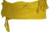 Fasce in cotone regionale Peñas con frange 12x240 cm di cotone 100% giallo con visualizzazione pubblicitaria 1