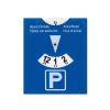 tessere per parcheggi in plastica blu in pvc per automobili con stampa a vista 1